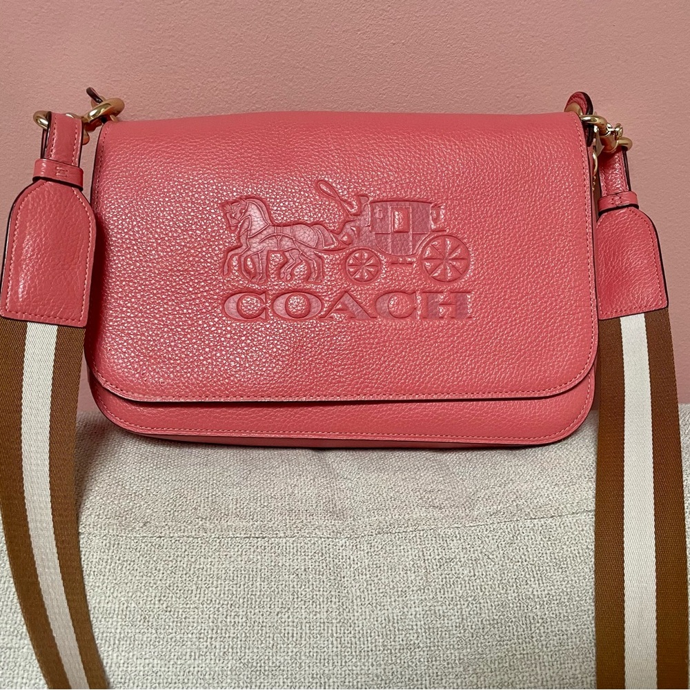 Coach Pink Leather Crossbody Bag